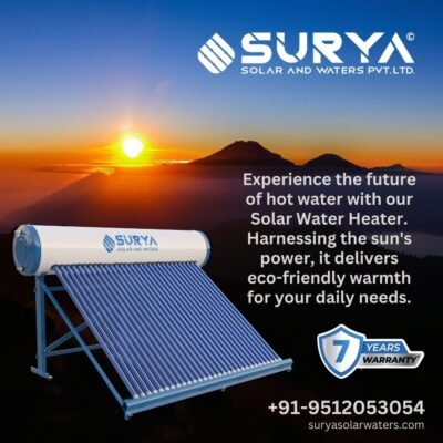 Experience the future of hot water with our Solar water heater